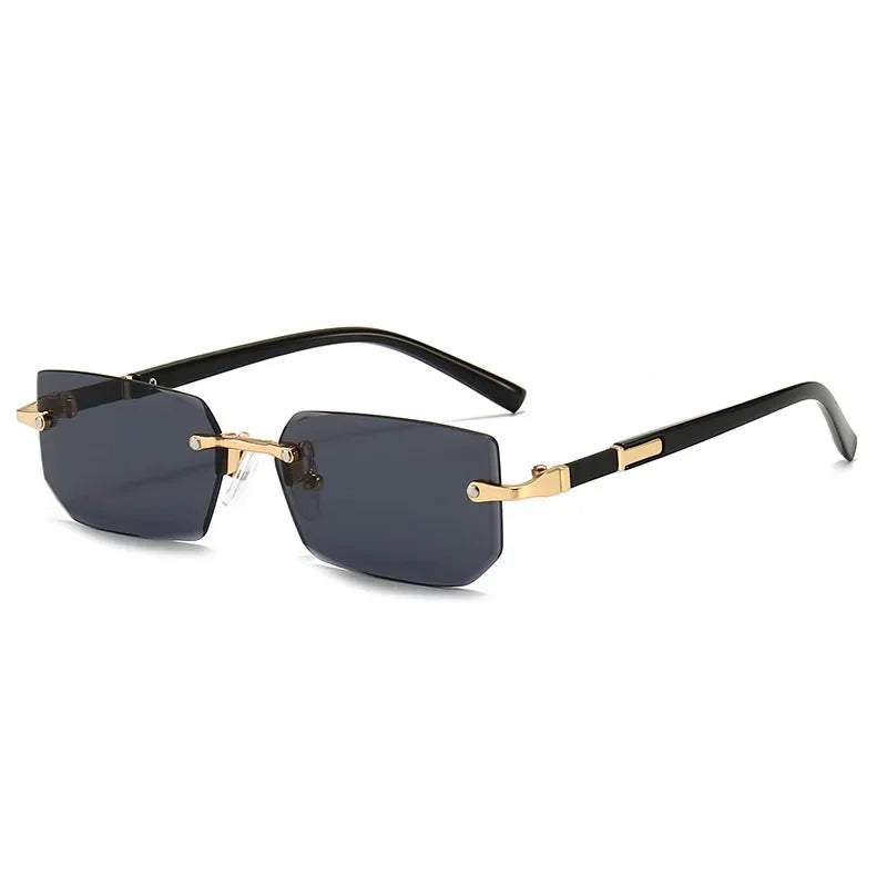 HD Rimless Square Blue-Light Sunglasses