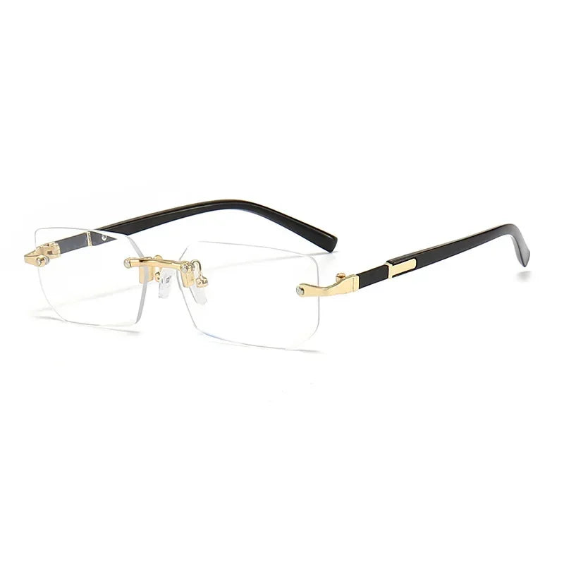HD Rimless Square Blue-Light Sunglasses