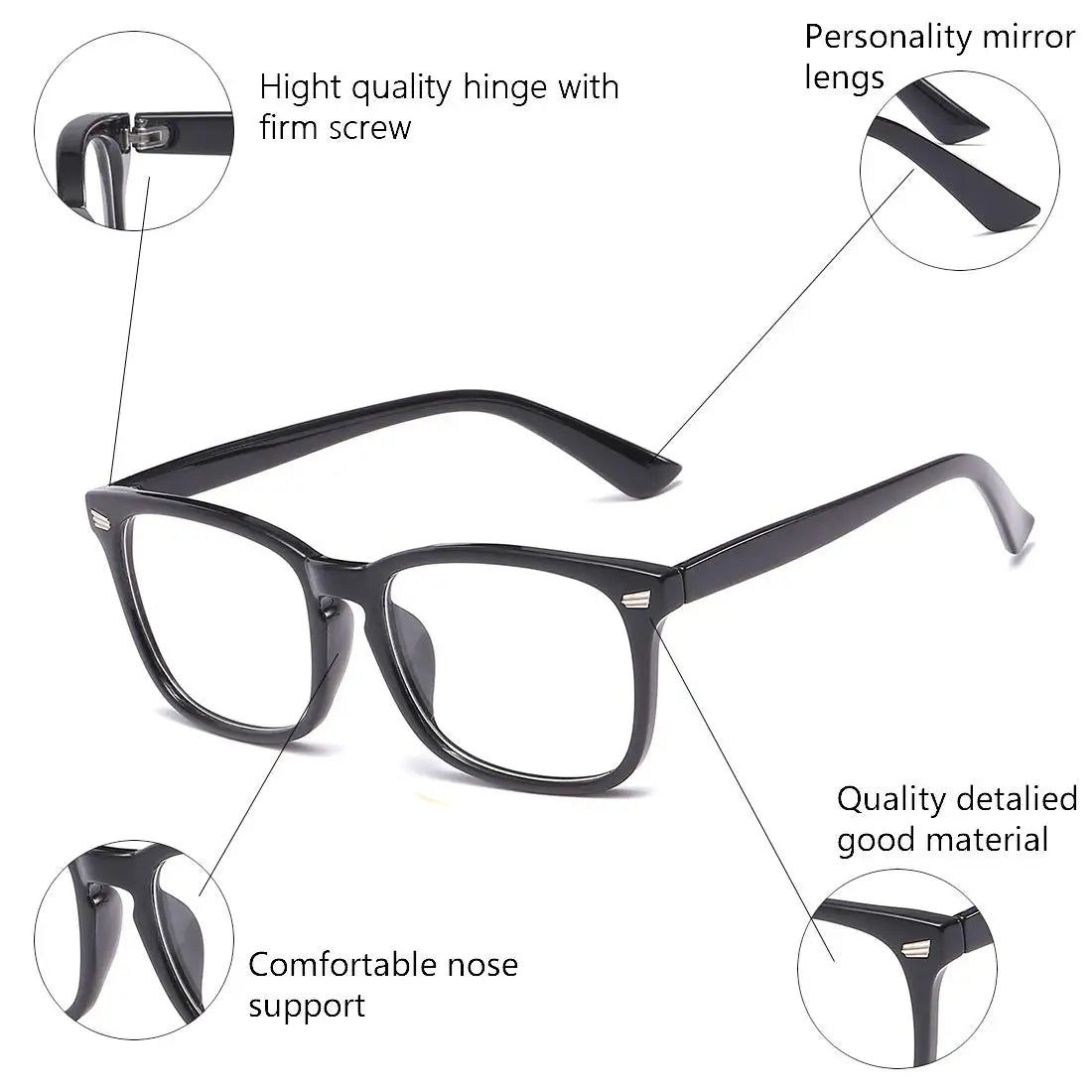 Square Blue-Light Blocking Glasses