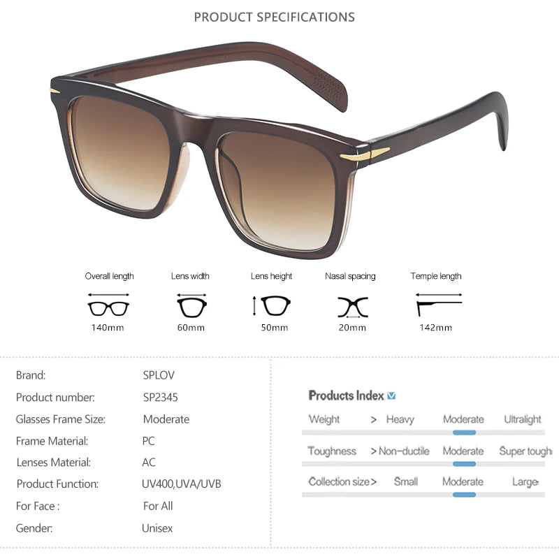 Vintage Square Blue-Light Sunglasses